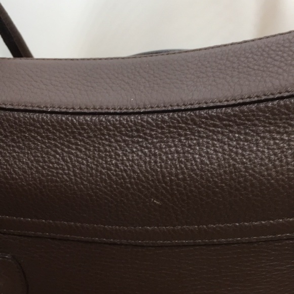 New Escada brown leather handbag handmade in Italy - Picture 15 of 16